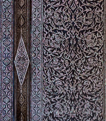 Beautiful Decorate door at Wat Phra Keao, Grand Palace Thailand