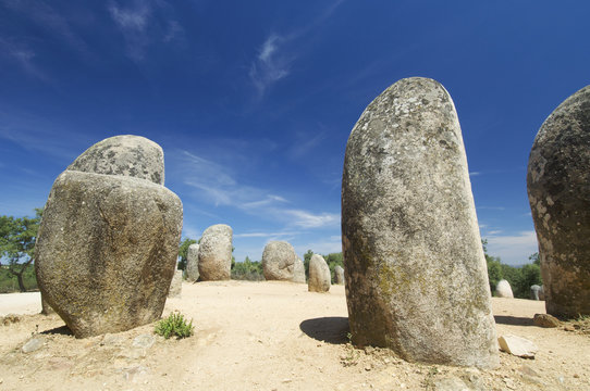 Almendres Cromlech in Evora