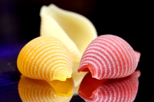 Conchiglie tricolore