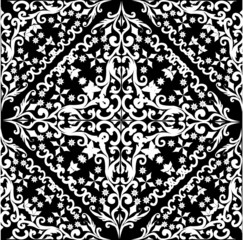 white and black square abstract design