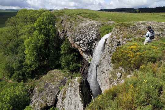 Cascade du D&eacute;roc, Aubrac