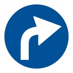 Obligation road sign