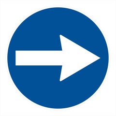 Obligation road sign