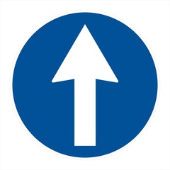 Obligation road sign