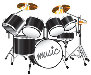 illustration drum set