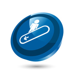 rolltreppe transport person abwärts symbol