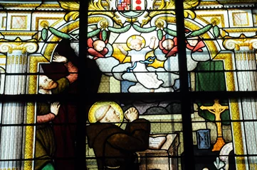 Foto op Plexiglas France, vitraux de l’église de Marly le Roi © PackShot