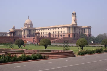 Tuinposter Parlamentsgebäude Delhi, Indien © Thomas Köcher