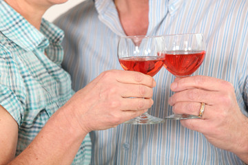 Verres de rosé