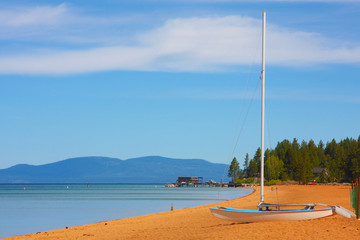 Catamaran on the Beach