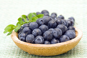 blueberries on a plate
