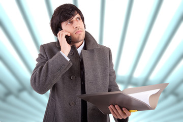 Business man at the phone