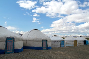 accampamento mongolo