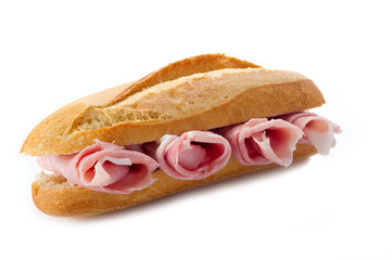sandwich with cooked ham - panino al prosciutto cotto