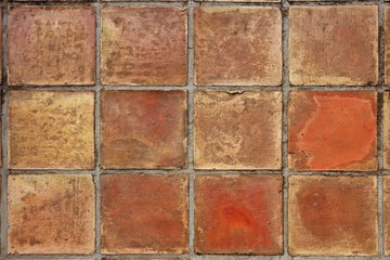 aged real roman clay square flooring mediterranean
