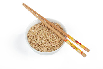 wheat seeds in a bowl