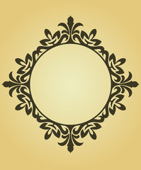Vintage frame in victorian style