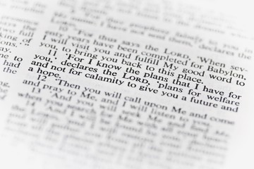 The New American Standard Bible Open To Jeremiah 29:11