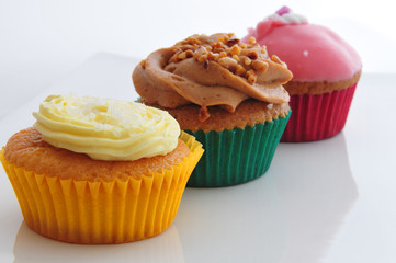 Trio cupcakes