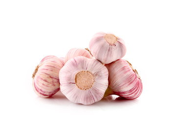 Garlic isolated on white
