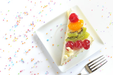 piece of delicious cake