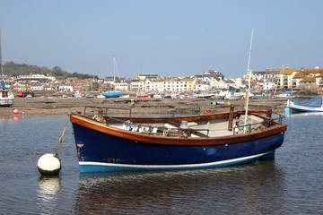 Obraz premium boat on River Teign
