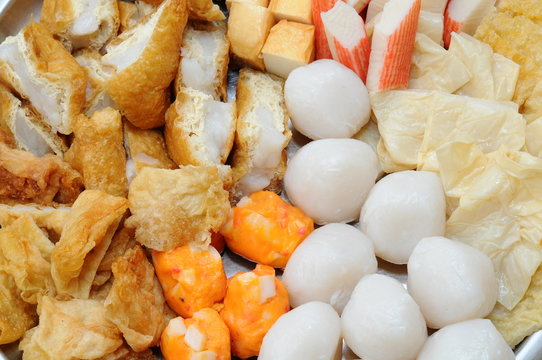 Layout of Foods For Steam Boat Dining