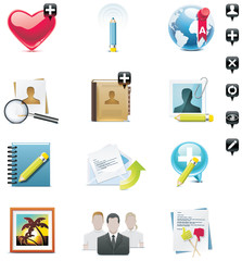 Vector social media icons set. Part 1