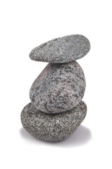 Spa stones in balance