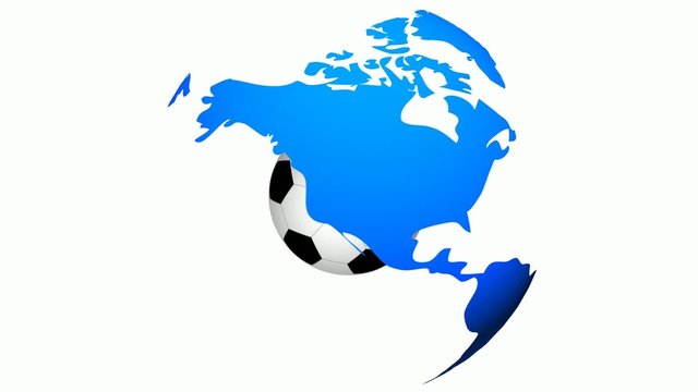 earth turning around a football