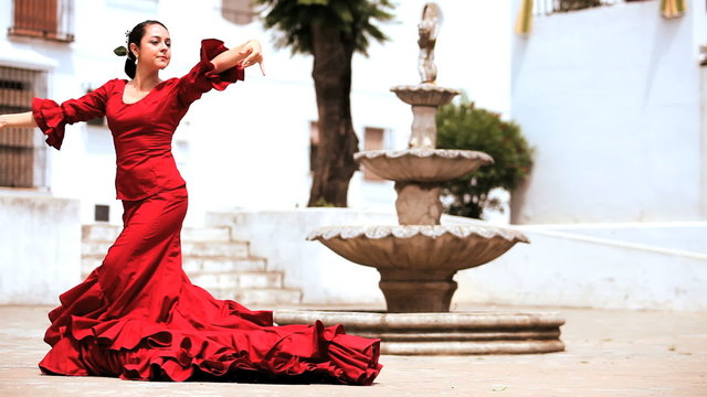 Dramatic Flamenco Dancer
