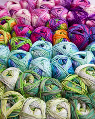 Fototapeta na wymiar yarn on the market