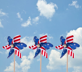 Patriotic American Pinwheel