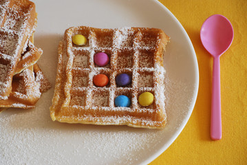 gaufres et smarties