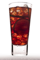 Close up of a cold cocktail