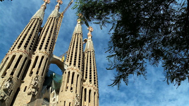 Spires of Sagrada Familia Church, Spain