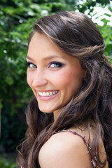 Fototapeta premium Pretty young smiling woman