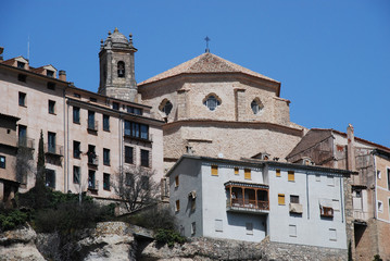 Fototapeta na wymiar Buildings of old Cuenca city