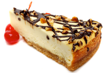 Gourmet slice of cheesecake