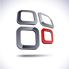 Abstract 3d icon.