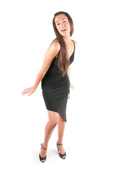 Beautiful woman in studio