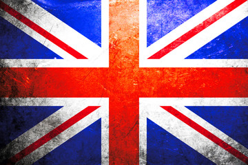 Grunge flag of United kingdom