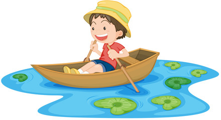 A Boy in Boat
