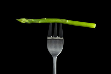 Asparagus on Fork