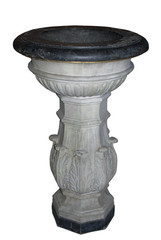 Ancient marble Baptismal font.
