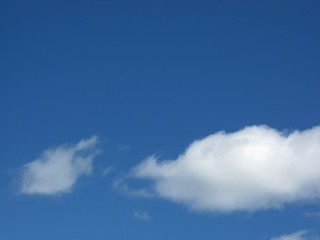 blue sky and white cloud