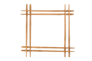 frame of bamboo chopsticks