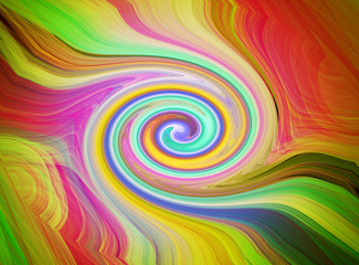 Abstract spiral colored lines as a background
