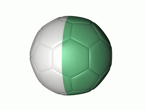 Balón de Fútbol Bandera Nigeria