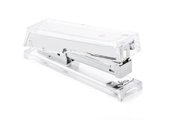 Acrylic stapler on white background